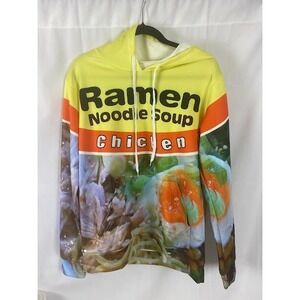Ramen Noodle Soup Chicken Men's Foodie Graphic Streetwear Fun Apparel Hoodie